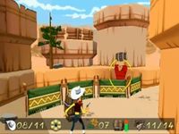 une photo d'Ã©cran de Lucky Luke - La Fievre de l Ouest sur Sony Playstation